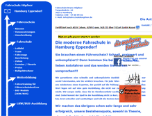 Tablet Screenshot of fahrschulehoepfner.de